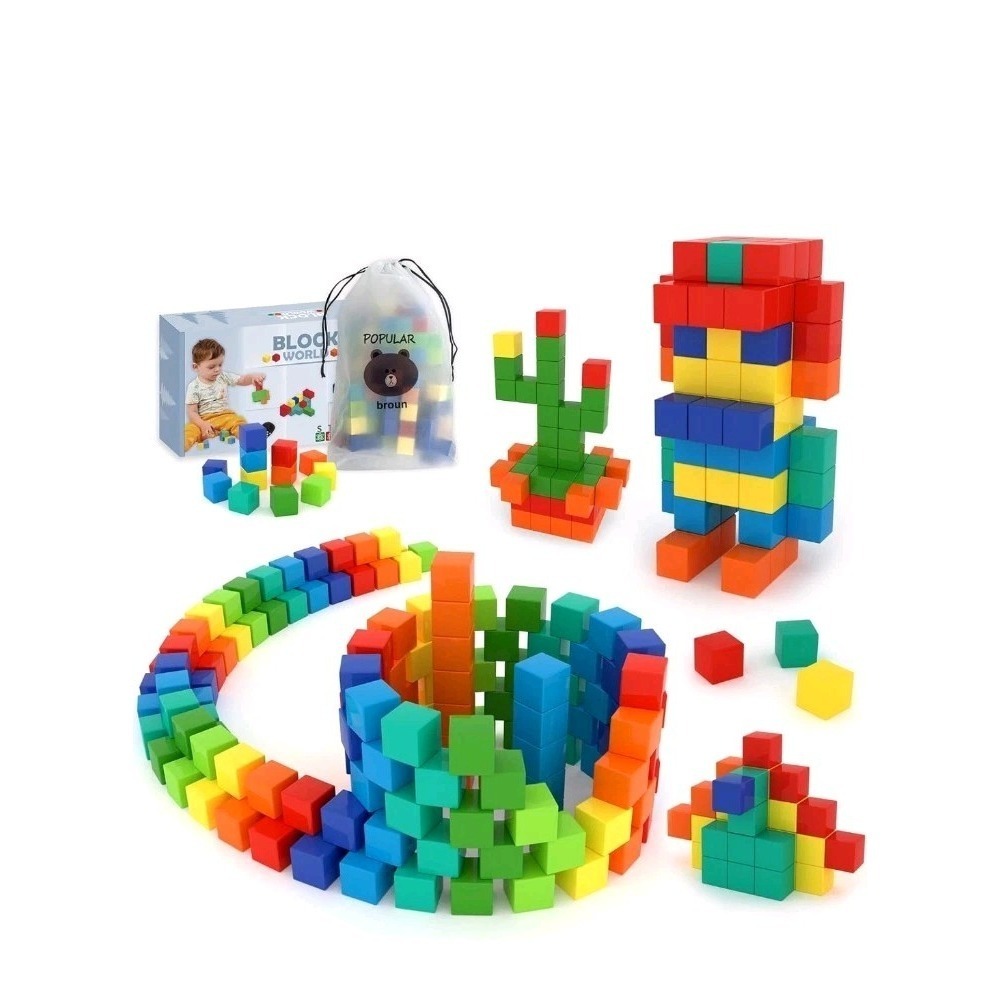 New 200 PCS Magnetic Building Blocks, for Toddlers Age 3-5